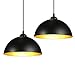 Produktbild 2er Set Industrielle Pendelleuchte, E27 Vintage Hängelampe aus Metall, Durchmesser: 30cm, Hängelleuchte mit verstellbar Kabellänge, Retro Pendellampe für Wohnzimmer Schlafzimmer Restaurant Café Bar