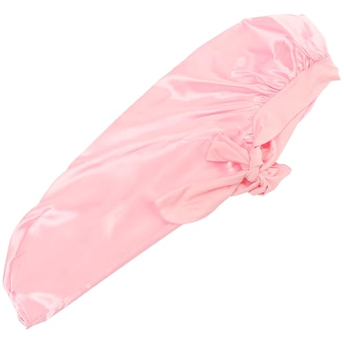 Mipcase Long Satin Sleep Cap for Women with Ribbon Tie Hair Protection Bonnet for Curly Hair and Sleep