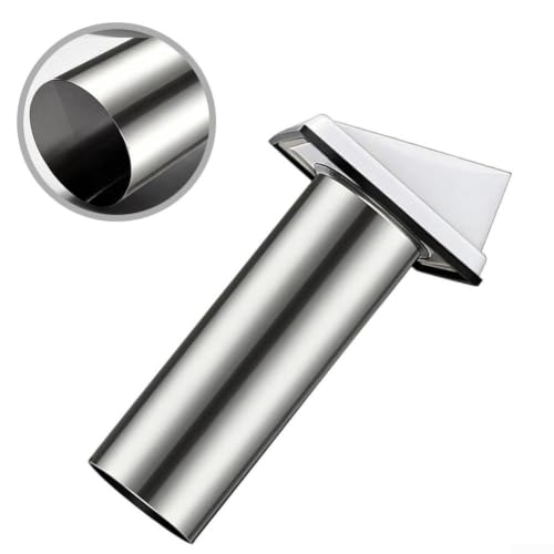 Campana extractora exterior con cubierta de ventilación de acero inoxidable 4" 8