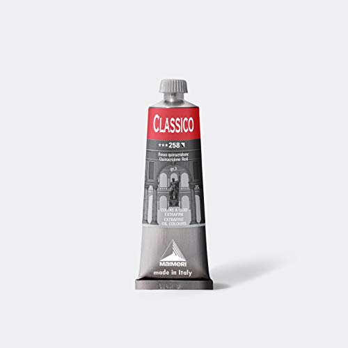 Maimeri Oleos Fino Clásico: 60ml, Rojo Quinacridone (Pomo)