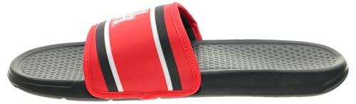 Image of FOCO NCAA Printed Team Logo and Color Stripes Comfortable Slide Sandals