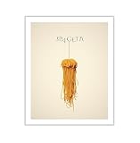 Poster Master Spaghetti Canvas - Spagetti Print - Pasta Art - Food & Drink Art - Gift for Men, Women, Cook & Chef - Minimal Wall Decor for Kitchen, Dining Room or Restaurant - 8x10 ROLLED Canvas