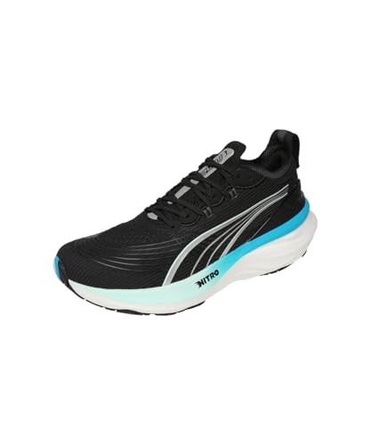 Puma Hommes Foreverrun Nitro 2 Chaussure De Running avec Stabilisateurs Chaussures De Running Puma Black-Speed Blue - Noir 43