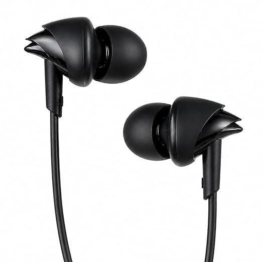 Wired Earphones Compatible with Boat BassHeads 100, Mic for Calls, Deep Bass Audio, Tangle-Free Cable, Black-image-40
