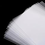 ElevateTech 10 Pcs Clear Plastic Sheet PET Flexible Lightweight Thin Panels Sheets Shatterproof Glass Alternative Durable PET Sheet Panels for DIY Craft Projects Picture Poster Frames Frames Arts Craf