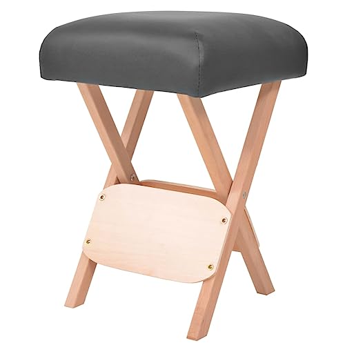 Solivagant Tabouret de Massage Pliant avec siège 12 cm d'épaisseur Noir,(3.05 KG)