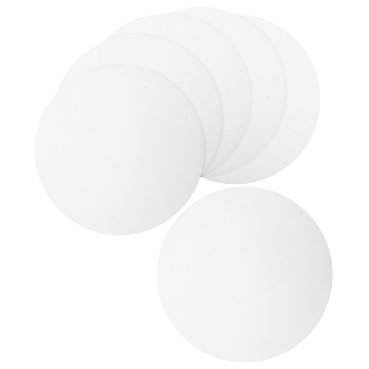 Milisten Diffuseur Plat pour Lampe Encastrée PC Blanc 6pcs, Protection Anti-éblouissement, Remplacement Polyvalent pour Éclairage Downlight DIY