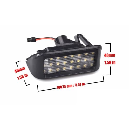 Luces de matrícula para Toyota Proace Verso viajes nocturnos seguros lámparas SU001A1285 4