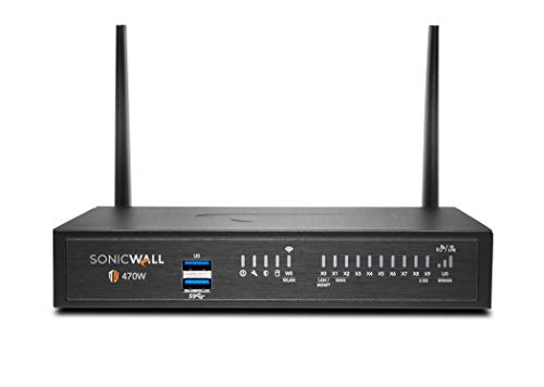 Sonicwall TZ470W Secure Upgrade Plus - 2YR Advanced Edition (02-SSC-6809) | TZ470W Wireless Network Security Appliance with 2 Year Advanced Protection Service Suite | Next-Generation Firewall