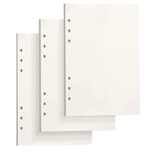 PALUDO 3 Packungen A5 Blanko Nachfüllpapier