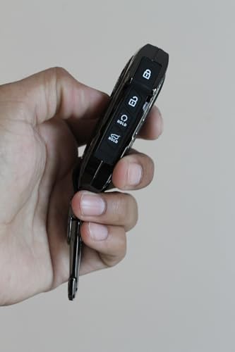 Image of Car Key Cover Fit for New Kia Seltos Facelift 2024 2023 | Carens, Clavis x line | Sonet Facelift - 4 Button Smart Key