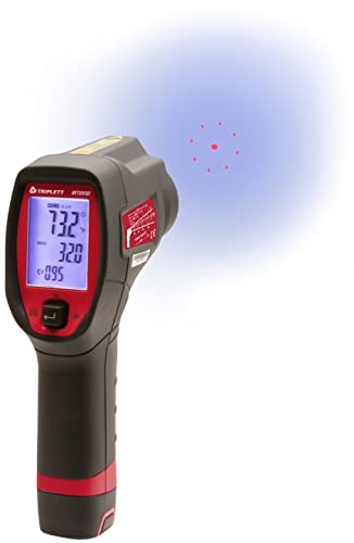 Image of Triplett IRTUV50 Non-Contact IR Thermometer with UV Leak Detection, -4 to 752F (-20 to 400C)