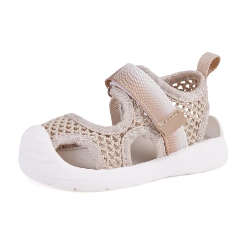 Image of BMCiTYBM Baby Boy Girl Closed Toe Summer Toddler Sandals Lightweight Shoes Infant Non-Slip First Walking Sneakers 6 9 12 18 24 Months 2-3 Years
