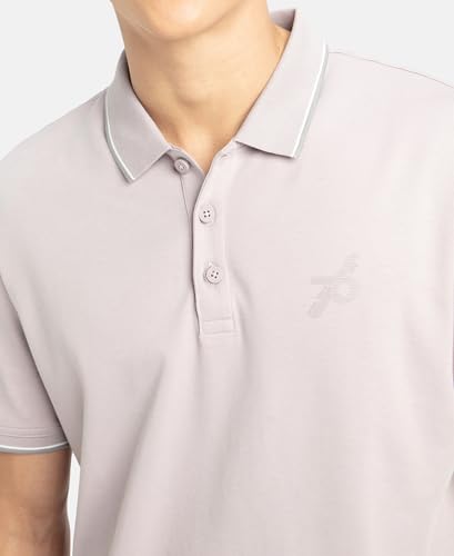 Image of Jockey 3911 Men Super Combed Cotton Rich Solid Half Sleeve Polo T-Shirt (Prints May Vary)