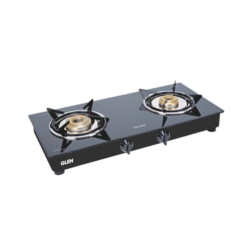 Glen Rapid Toughened Glass Stainless steel 2 Burner ISI certified cooktop
