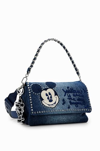Sac Mickey Desigual bleu en jean idéal pour vos sorties urbaines quotidiennes