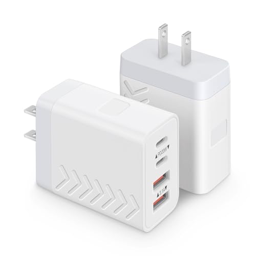 40W USB-C Charger 4-Port (2 USB-C, 2 USB-A) 2-Pack