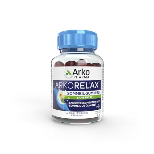 Arkopharma - Arkorelax Slemmeil Gummies - Suplemento dietético para dormir rápido y sueño de calidad, sin dependencia, 30 gomitas