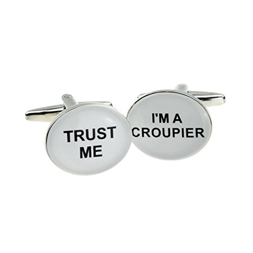 Mancuernillas Trust Me I Am A Croupier para hombre miniatura 1