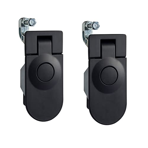 Compression Latch Flush Mount Trigger Latch Height 52mm, Compression Latch for RV Camper Car Truck Marine (Black Keyless, 2 Packs)