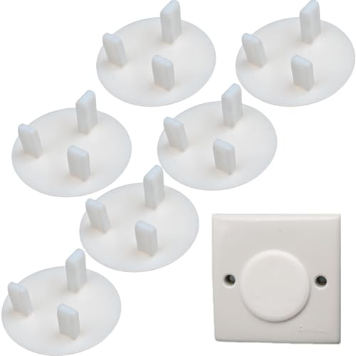 ZHIYE Plug Socket Covers UK 24 Packs Baby Child Safety Socket Covers Guards Caps Tight Grip Socket Protector for Children Safety Protection at Home and School