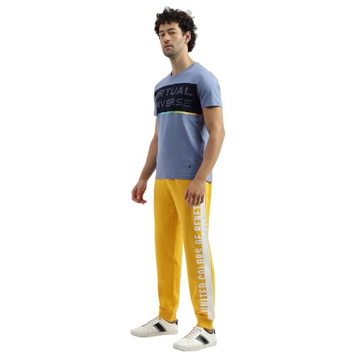 Image of United Colors of Benetton Men Regular Mid Rise Pants