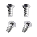 JUSTTOP 4PCS Stainless Steel Brake Disc Rotor Screws, 936000-6014-0H Front Rear Brake Disc Retaining Hardware Bolts, Rotor Retaining Bolt Screw Kit Replacement for Civic Accord K3