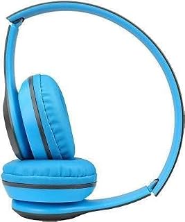P47 Wireless Headphone with Mic & SD Card Support and AUX Connectivity Bluetooth Headphone (Blue) Price In India