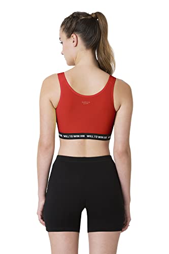 Image of Van Heusen Women's Slip-On Cotton Sports Bra | Full Coverage | Non-Padded | Non-Wired | Proactive Comfort Fit | Slip-On Easy Fit | High-Stretch Cotton | Breathable Fabric | Anti-Bacterial Tech | Color Fresh Technology | Keeps You Fresh | All-Day Active Comfort | Style 44006 | Available in Pack of 1 & 2