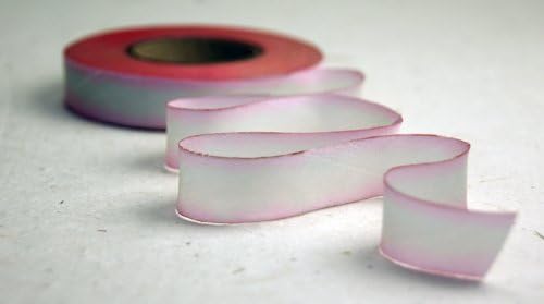 1/2" (12mm) Hand Dyed Silk Ribbon bias Cut 10 Yard Cutting - Color 046 Pink