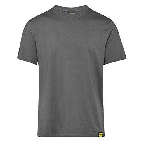 Utility Diadora - T-Shirt da Lavoro T-Shirt MC Atony Organic per Uomo (EU M), 75070 grigio acciaio