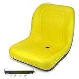 Anihoslen Yellow HIGH Back SEAT w/Pivot Rod Bracket for John Deere 445 455 SST16 SST18 Supplier_id_theropshop, UGEIO140251965627819