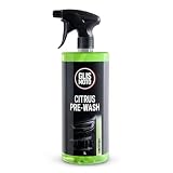 Glismoto Citrus Pre-Wash Concentrate Degreaser 1L, Heavy-Duty Car Pre-Wash Cleaner for Pressure Washer or Spray Bottle, Cuts Through Dirt, Grease & Road Film, Wax & Coating Safe (1L)