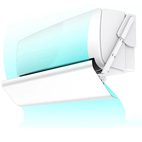 エアコン 風除け、調節可能なベントディフレクター、ポータブルエアコンエアベントディフレクター天井吹き出し口風方向伸縮式エアコンフィルター、ホワイト (Size : 130cm)