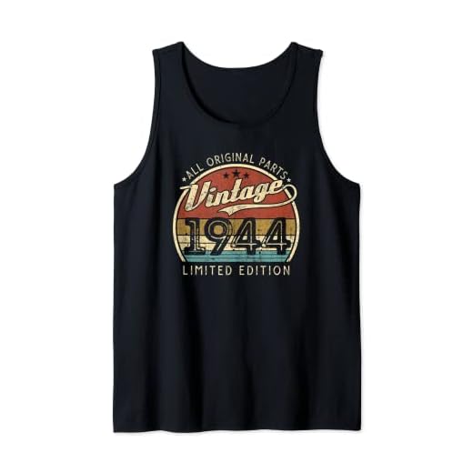 Vintage 1944 Edición Limitada 78 Años 78 Cumpleaños Camiseta sin Mangas
