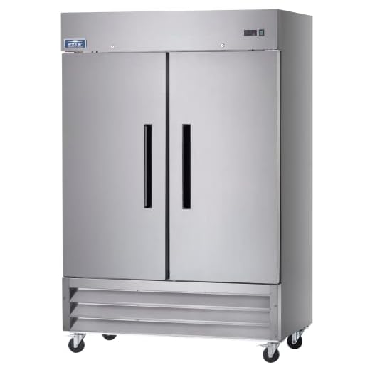 Arctic Air AF49 54" Two Section Two Door Reach-in Commercial Freezer, 49 Cubic Feet, Stainlesss Steel, 115v