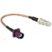 Produktbild DeLOCK 89675 FAKRA D FME Schwarz, Braun Koaxialkabel - Koaxkabel (FAKRA D, FME, Droit, Droit, RG-316, 0,15 m)