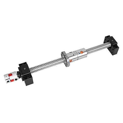 Mssoomm Double Nut Ballscrew 16mm DFU1605 RM1605 Length 60 inch / 1524mm with End Machining + Double Ball Screw Nut + BK/BF12 Bearing Block End Supports+ Coupler for CNC Machine