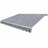 vidaXL Toldo Plegable motorizado 600 cm Azul y Blanco