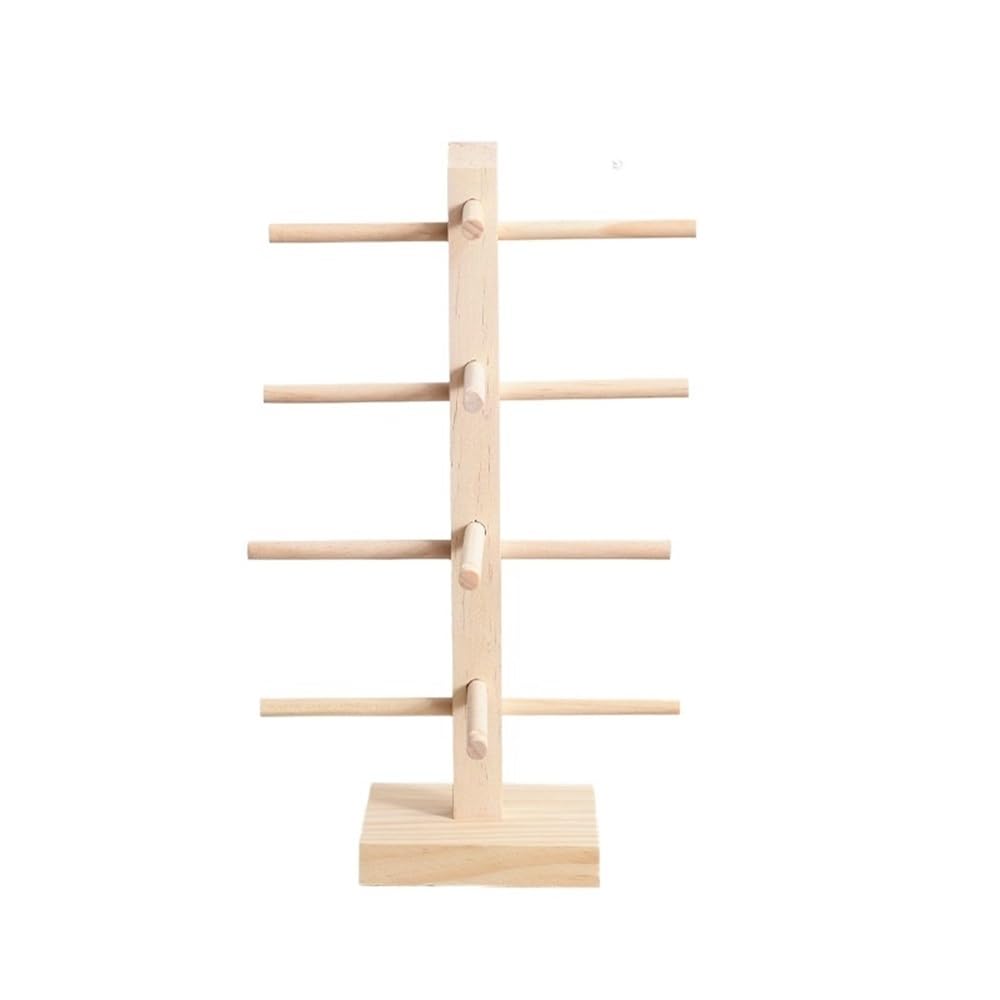 guiling-1986 Eyeglasses Display Rack Counter Showcase Glasses Shelf Organizer Creative Multilayer Wooden Sunglass Display Stand Holder Eyeglasses Storage Rack Window Organizer for Eyewear(XL)