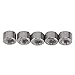 50 Pcs M4 Round Coupling Nuts 304 Stainless Steel with M4x0.7 Pitch and 4mm Length Sturdy Design for Industrial Equipment Maintenance and Repair Applications