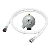 DIPRA   Kit Gaz Butane   Détendeur Quick on + Flexible 1 m pour Plancha, BBQ et Parasol Chauffant