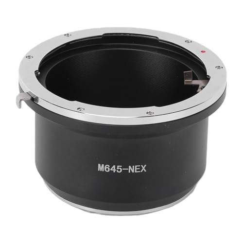 Adaptador M645 a NEX E de aluminio con ajuste de precisión para cámara sin espejo