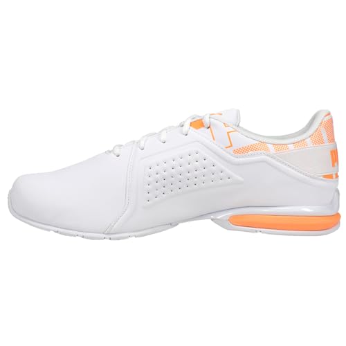 PUMA Mens Viz Runner Repeat Perforated Running Sneakers Shoes - Orange, White3