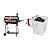 Royal Gourmet 30" Charcoal Grill Bundle with 443 sq. in. Grates, Foldable Charcoal Chimney, 12 Skewers, Pizza Set and Smoker Box
