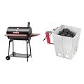 Royal Gourmet 30" Charcoal Grill Bundle with 443 sq. in. Grates, Foldable Charcoal Chimney, 12 Skewers, Pizza Set and Smoker Box