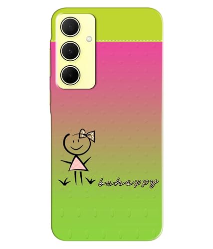 Image of Be Happy Printed Hard Back Case Cover Compatible for Samsung Galaxy A35 5G | Samsung A35 5G (Multicolor) - D1664