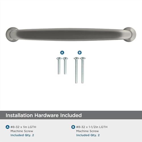 Amerock | Cabinet Pull | Satin Nickel | 5-1/16 inch (128 mm) Center to Center | Renown | 1 Pack | Drawer Pull | Cabinet Handle | Cabinet Hardware by Amerock - Image 5