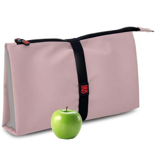 Iris Barcelona - Snack Bag Plegable 2,75 L - Bolsa Térmica Porta Alimentos Compacta 24x13x30 cm con Goma Ajustable para Bocadillo, Fiambrera, Merienda | Lunch Bag Ideal para Trabajo y Viajes | Rosa