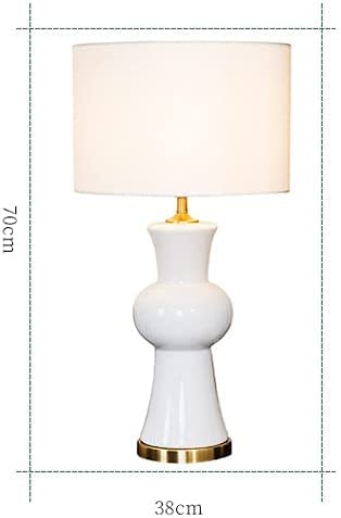 Mdrbb Table Lamps,Led Reading Lamp Lighting Study Lamp Ceramic Cloth Gold-Plated Suitable For Living Room, Study Room, Bedroom, Coffee Shop E27 Bedside Decoration Night Light #TOP3